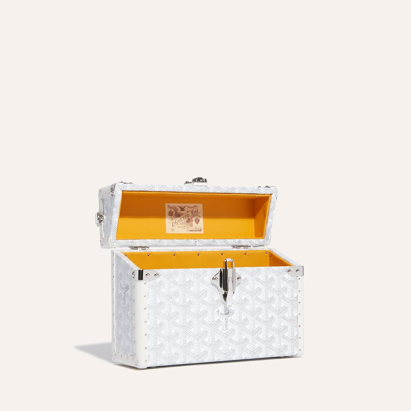 Goyard Cassette Trunk Bag White - Image 4
